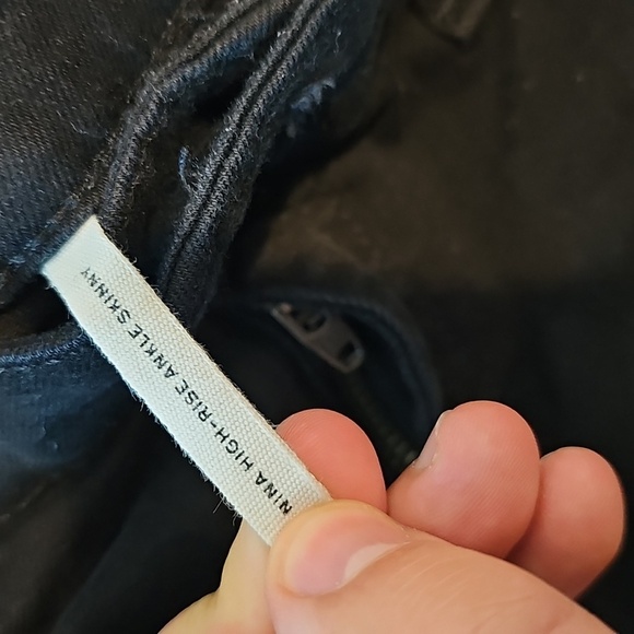 rag & bone Black 32x27 High Rise Skinny Jeans - Picture 7 of 8